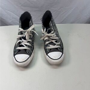 Converse Chuck Taylor All Star Black Glitter Big Kid Sz 5